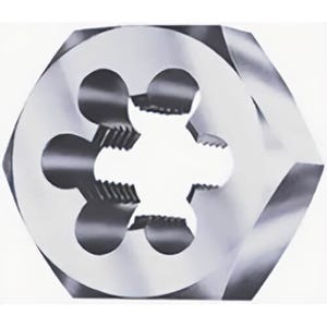Qualtech HEX3410 3/4-10 Hex Rethreading Die, Carbon Steel