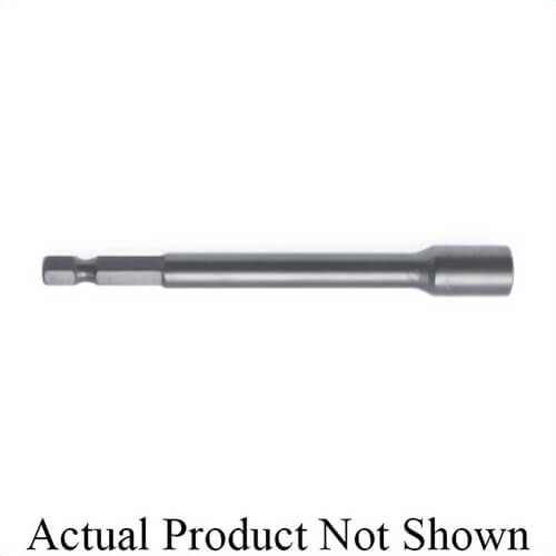 Qualtool MSHL 5/16-6 Extra Long Magnetic Power Drive Nut Setter, Steel, 1/4 in Hex
