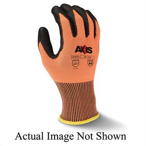 Radians® RWG557XL AXIS™ Cut-Resistant Gloves, XL, Polyurethane Coating, High Tenacity Nylon with Fiberglass, Seamless Cuff, Resists: Abrasion, Cut