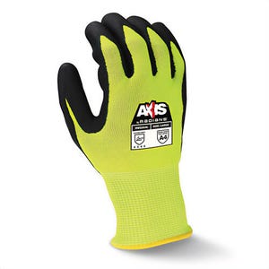Radians® RWG564L AXIS™ Cut-Resistant Gloves, L, Foam Nitrile Coating, HPPE with Fiberglass, Seamless Cuff, Resists: Abrasion, Cut, Tear and Puncture