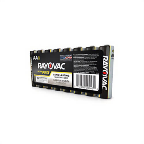 Rayovac® Ultra Pro® ALAAA-8J Alkaline Battery, Alkaline, 1.5 VDC, 1200 Ah, AAA Alkaline