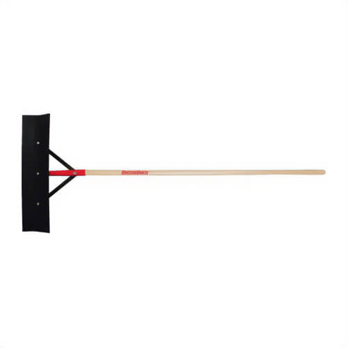 Razor-Back® 83111 Tough Duty Barn Scraper, 6 H x 24 in W x 14 ga Thick, Carbon Steel Blade, 60 in L Handle