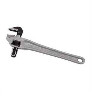 Reed ARWO14 Heavy Duty Offset Pipe Wrench, 1/4 to 2 in, 14 in OAL, Hook Jaw, Titanium Aluminum Alloy Handle, 2 in Jaw, 90° Offset