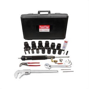 Reed FT2000UNIV Feed Tapâ„¢ Drilling Machine Kit, 3/4 to 2 in Pipe