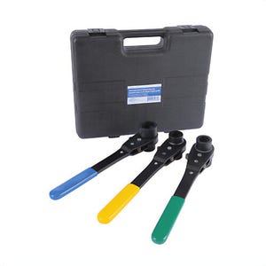 Reed LVDSSET Thru-Boltâ„¢ Dual Socket Ratchet Wrench Set, 3 pc