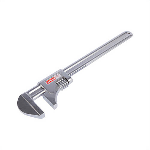 Reed RCORP Smooth Jaw Wrench, 4-1/2 in Wrench Opening, 18 in OAL, Forged Steel Body