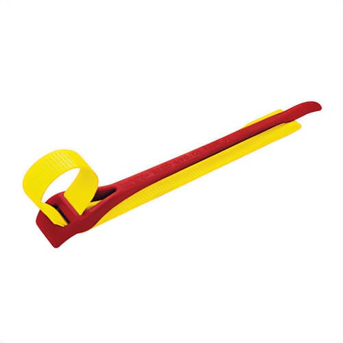 Reed SW24A Strap Wrench, 2 to 12 in, 14 in OD Tubing, Polyurethane Coated Polyester Strap, 24 in L Handle, Ductile Iron Handle