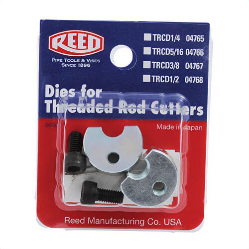 Reed TRCD1/4 Die Set, 1/4 in Thread, For Use with Threaded Rod Cutter
