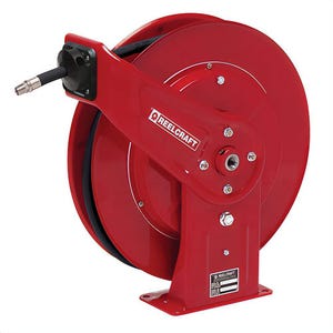 Reelcraft® 7650 OMP 7000 Full Flow Swivel Heavy Duty Hose Reel, 3/8 in ID x 0.69 in OD x 50 ft L Hose, 2600 psi Pressure, Domestic