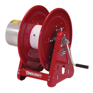 Reelcraft® CEA30006 Heavy Duty Welding Cable Reel, 90 VDC, 400 A, 150 to 300 ft L Cord, 2 to 2/0 AWG Conductor
