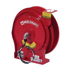 Reelcraft® L 5700 L 5000 Heavy Duty Spring Drive Light Cord Reel, 125 VAC, 30 A, 50 ft L Cord, 10 AWG Conductor
