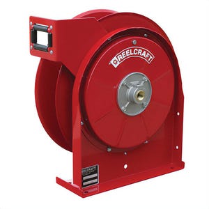 Reelcraft® TH5400 OMP TH5000 Corrosion-Resistant Hose Reel, 1/4 in ID x 0.53 in OD x 25 ft L Hose, 3000 psi Pressure, Domestic