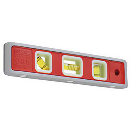 Ridgid® 20233 Magnetic Torpedo Level, 9 in L, 3 Vials, Aluminum, 45/90/180° Vial Position, 1 mm Accuracy