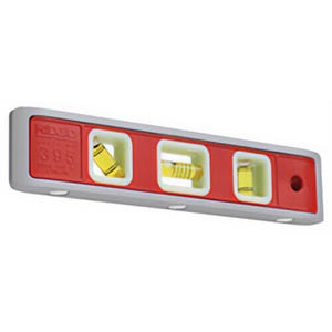 Ridgid® 20233 Magnetic Torpedo Level, 9 in L, 3 Vials, Aluminum, 45/90/180° Vial Position, 1 mm Accuracy