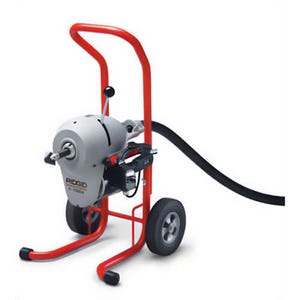 Ridgid® 23712 Sectional Drain Cleaning Machine K-1500A, 2 to 4 in Drain Line, 175 ft Max Run, 3/4 hp, 115 VAC