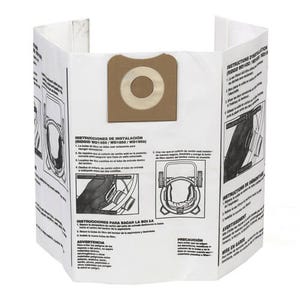 Ridgid® 23743 Dust Bag Filter, for Use with 12 to 16 gal Wet and Dry Vacuum