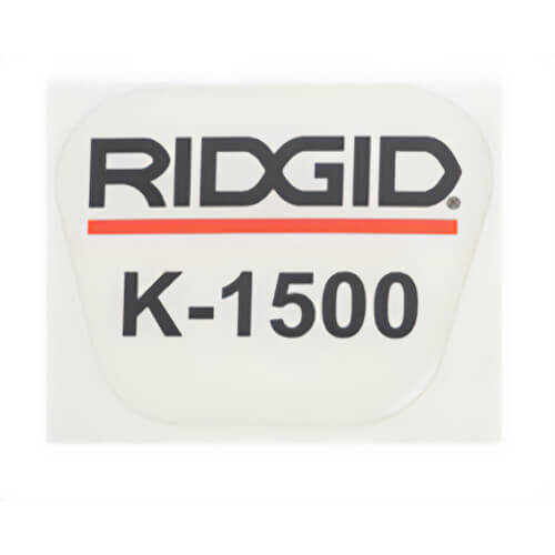 Ridgid® 24097 Label, for Use with Model K-1500 Drain Cleaning Machine