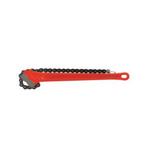 Ridgid® 31320 Heavy-Duty Chain Wrench, 2-1/2 to 5 in Pipe, 18 in OAL, Alloy Steel Double End Jaw, Alloy Steel Handle