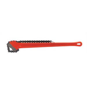 Ridgid® 31325 Heavy-Duty Chain Wrench, 3 to 5 in Pipe, 24 in OAL, Alloy Steel Double End Jaw, Alloy Steel Handle