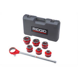 Ridgid® 36510 Ratchet Threader Set with Carrying Case, 1/2 to 2 in, NPSM thread