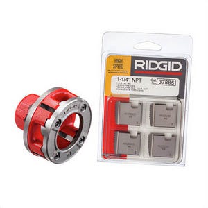 Ridgid® 37125 Hand Threader Die Head, Series: 11-R, 1-1/4 in Nominal, NPT, Right Hand Thread, HSS Die