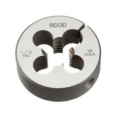 Ridgid® 38355 Bolt Threader Button Die, 1/2 in Pipe and Conduit, 1/2-13 UNC Thread, Right Hand Thread