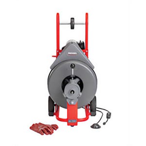 Ridgid® 44212 Drum Drain Cleaning Machine Kit K-750, 4 to 8 in Drain Line, 200 ft Max Run, 1/2 hp, 230 VAC