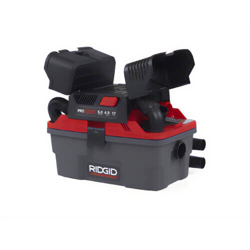Ridgid® 50318 ProPack® Wet and Dry Vac, 9 A, 4.5 gal Tank, 5 hp Power Rating