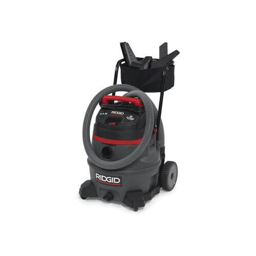 Ridgid® 50358 Wet and Dry Vacuum with Cart 2-Stage, 14 gal Tank, 11.5 A, Polypropylene Housing