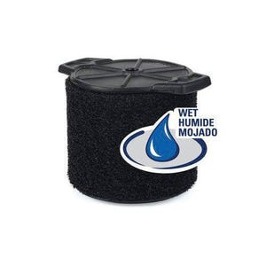 Ridgid® 54218 Wet Pick-Up Filter VF3700, for Use with 3 to 4.5 gal Ridgid® Wet Dry Vacuum, Paper