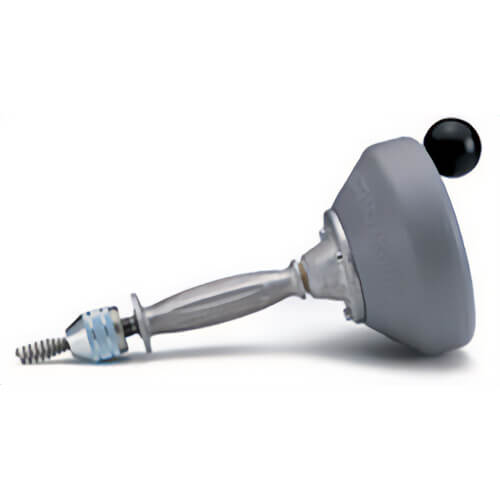 Ridgid® 58890 Hand Spinner K-25-BP with C-1IC Bulb Auger Cable, 3/4 to 1-1/2 in Drain Line, 5/16 in dia x 25 ft L Cable