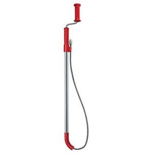 Ridgid® 59787 Heavy-Duty Toilet Auger K-3 with Bulb Head, Tri-Wrap Cable, 3 ft L Cable, Ergonomic Handle
