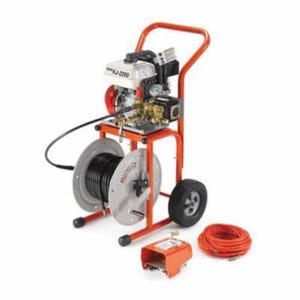 Ridgid® 63882 Water Jetter with H-30 Cart, 200 ft Max Run, 6.5 hp