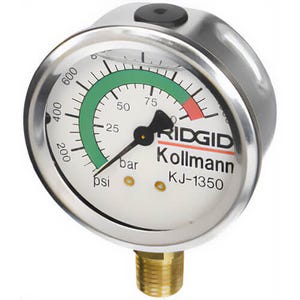 Ridgid® 63902 Pressure Gauge, for Use with Model KJ-1350 Jetter