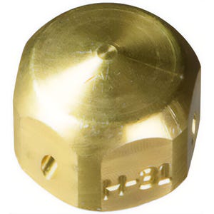 Ridgid® 64722 Propulsion Nozzle H-31, for Use with Model KJ-1350/KJ-1750 1-1/4 to 4 in Water Jetter, 1/4 in FNPT