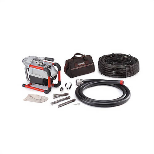 Ridgid® 66517 K-60 Sectional Machine, Includes: A-1 Operator’s Mitt, A-12 Pin Key, and Rear Hose, A-61 Tool Kit and A-62 Cable Kit