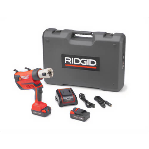 Ridgid® 67063 Press Tool Kit, 7200 lb, 4 to 5S Crimp, 18V, Lithium-Ion Battery