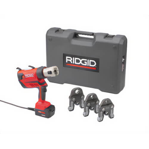 Ridgid® 67073 Press Tool Kit, 1/2 to 1 in Capacity, 7,200 lb, 4 to 5S Crimp, 18V, Lithium-Ion Battery