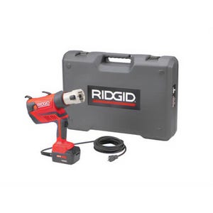 Ridgid® 67078 Press Tool Kit, 7200 lb, 4 to 5S Crimp, 18V, Lithium-Ion Battery
