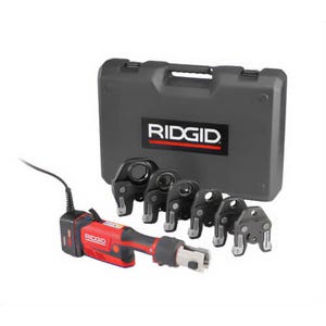 Ridgid® 67193 Corded Kit with ProPress® Jaws, 1/2 to 2 in, Aluminum Alloy/Polyamide/Steel Alloy, 1-Handle, In-line Shape/Handle