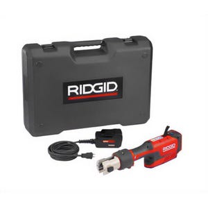 Ridgid® 67218 Corded Kit with o Jaws, Aluminum Alloy/Polyamide/Steel Alloy, 480W, 18V, 23A, 1-Handle, LED Source, In-line, Red