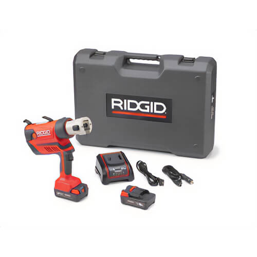 Ridgid® 70138 RP 350 Press Tool Battery Kit with MegaPress Jaws, 18V Advanced Lithium Ion, 1/2 in - 1 in