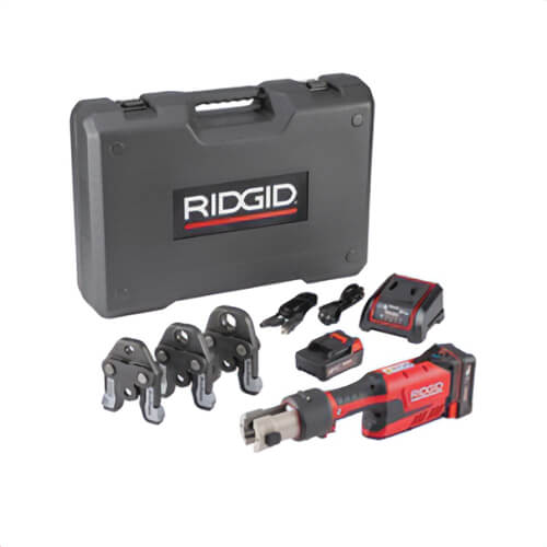 Ridgid® 70818 RP 351 Cordless Press Tool Kit with Battery and MegaPress® Jaws, 1/2 in - 1 in