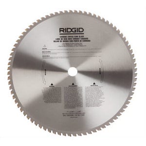 Ridgid® 71692 Circular Saw Blade, Series: 614, 14 in dia, 0.087 in Thickness, 1 in Arbor, 80 Teeth, 1300 RPM Maximum