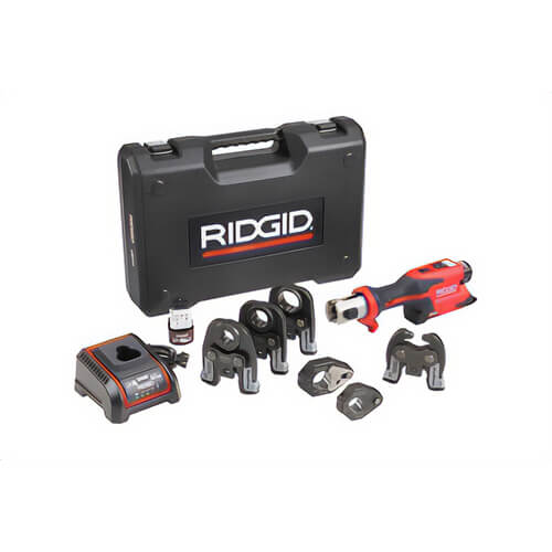 Ridgid® 78228 RP 251 Press Tool Battery Kit with MegaPress Jaws, Rings and Actuator, 1/2 in - 1 in Jaws, 1/2 in and 3/4 in Rings