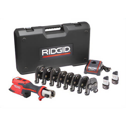 Ridgid® 78238 RP 251 Press Tool Battery Kit with RLS Jaws, CU Refrigeration Grade, 12V Advanced Lithium, 1/4 in - 1-3/8 in