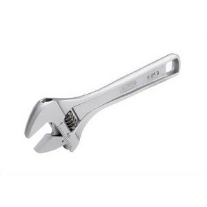 Ridgid® 86902 Adjustable Wrench, 3/4 in Wrench Opening, 6 in OAL, 15° Head, I-Beam Handle, Chrome Vanadium Alloy Steel Body