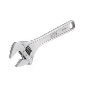 Ridgid® 86912 Adjustable Wrench, 1-1/8 in Wrench Opening, 10 in OAL, 15° Head, I-Beam Handle, Chrome Vanadium Alloy Steel Body