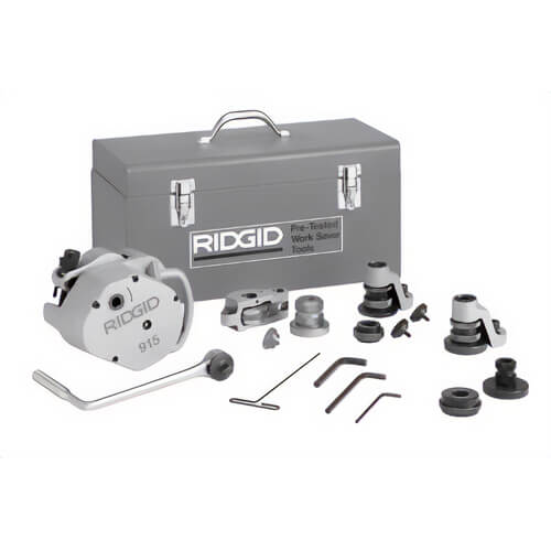 Ridgid® 88232 Roll Groover 915, 1-1/4 to 12 in Pipe Capacity, Aluminum, Copper, PVC, Steel, SS Pipe