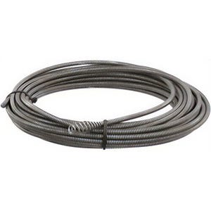 Ridgid® 89400 Hollow Core Cable with Bulb Auger, 5/16 in dia x 50 ft L, Steel, 1 pc